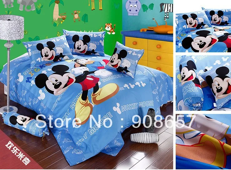 Комплект постельного белья из 3 предметов и 4 Королевский с милыми голубыми