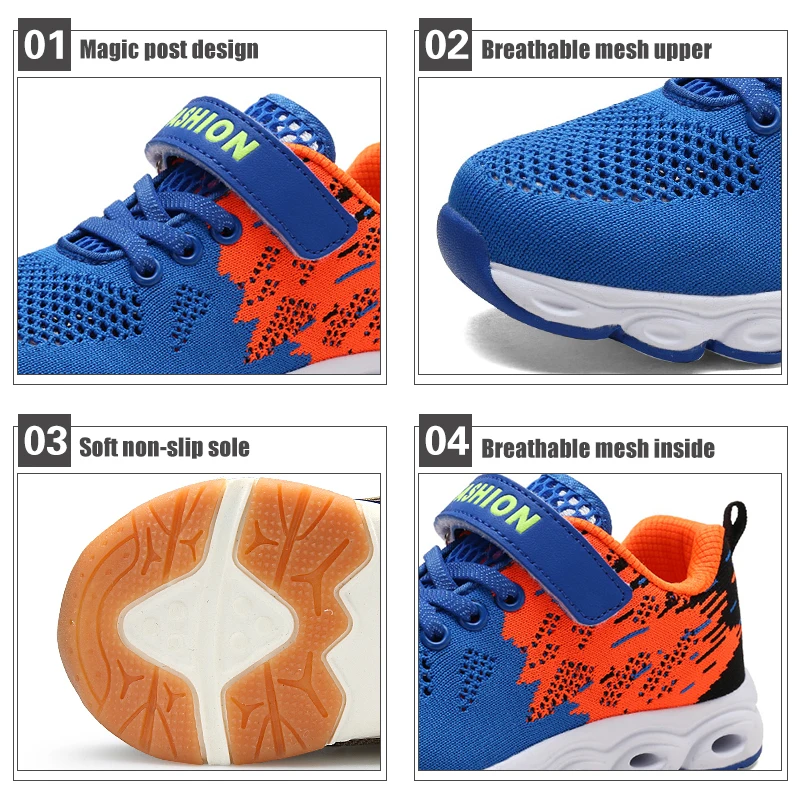 Открытый удобная мягкая обувь для детей модные Повседневное магия сообщение