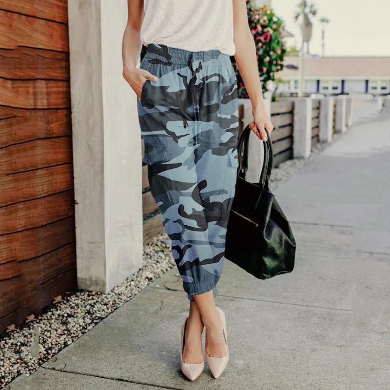 Летние юбки камуфляжные брюки карго укороченные женские до щиколотки|Легинсы| |