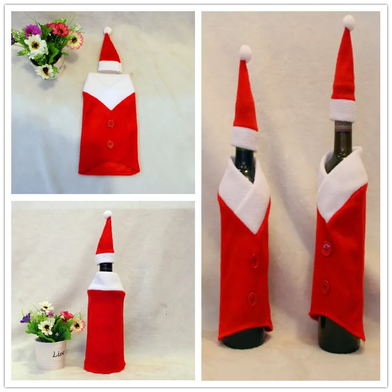 2016 1 ШТ. Бутылка Красного Вина Орнамент Новый Милый Рождественский Подарок