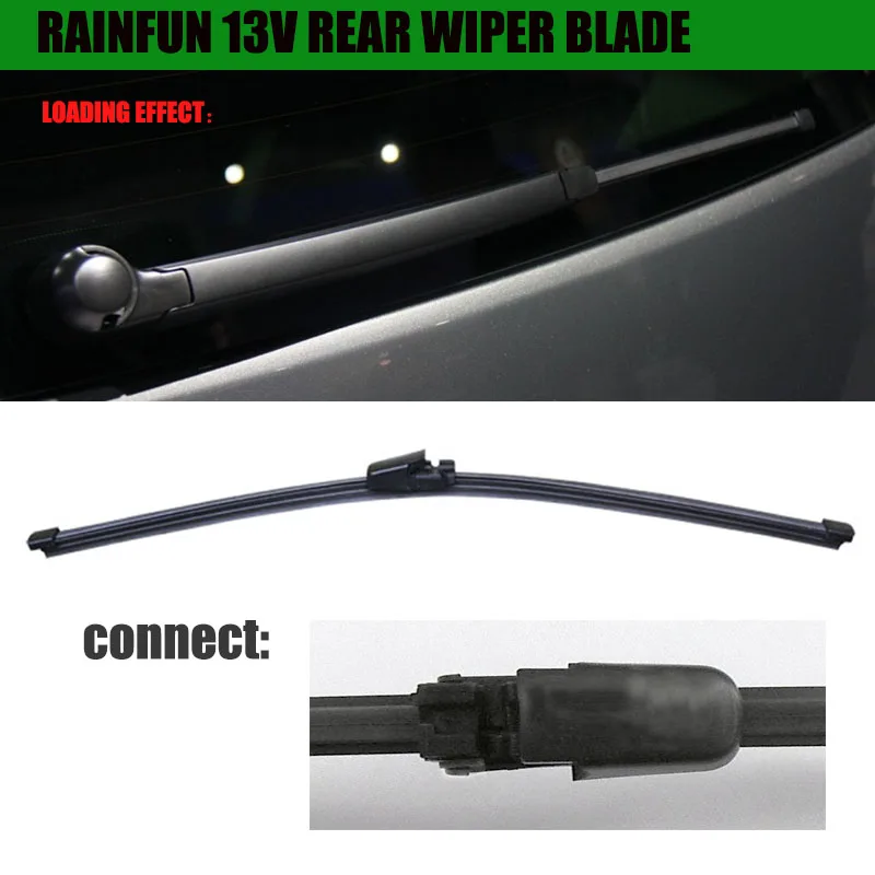 RAINFUN 13 &quotплоская выделенная Задняя щетка стеклоочистителя для SKODA OLD FABIA (06 11)|blade