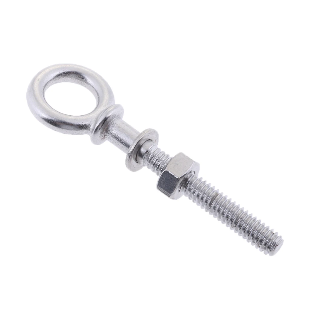 304 Stainless Steel Long Lifting Eye Bolt with Nut and Washer Marine Hardware M4 x 40mm Dropshipping | Автомобили и мотоциклы