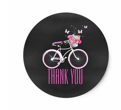 

1.5inch Stylish Bicycle Bridal Shower Sticker