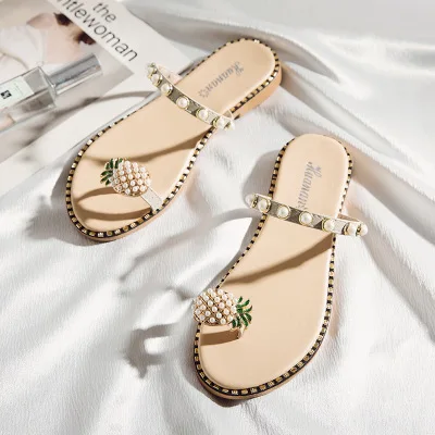 2019 новые летние сандалии с ананасом в Корейском стиле модная женская обувь