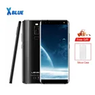 Смартфон LEAGOO S8, HD + экран IPS 5,72 дюйма 1440*720, Android 7,0, MTK6750, 3 ГБ + 32 ГБ, четырехкратная камера, сканер отпечатков пальцев, 4G, мобильный телефон, оригинал