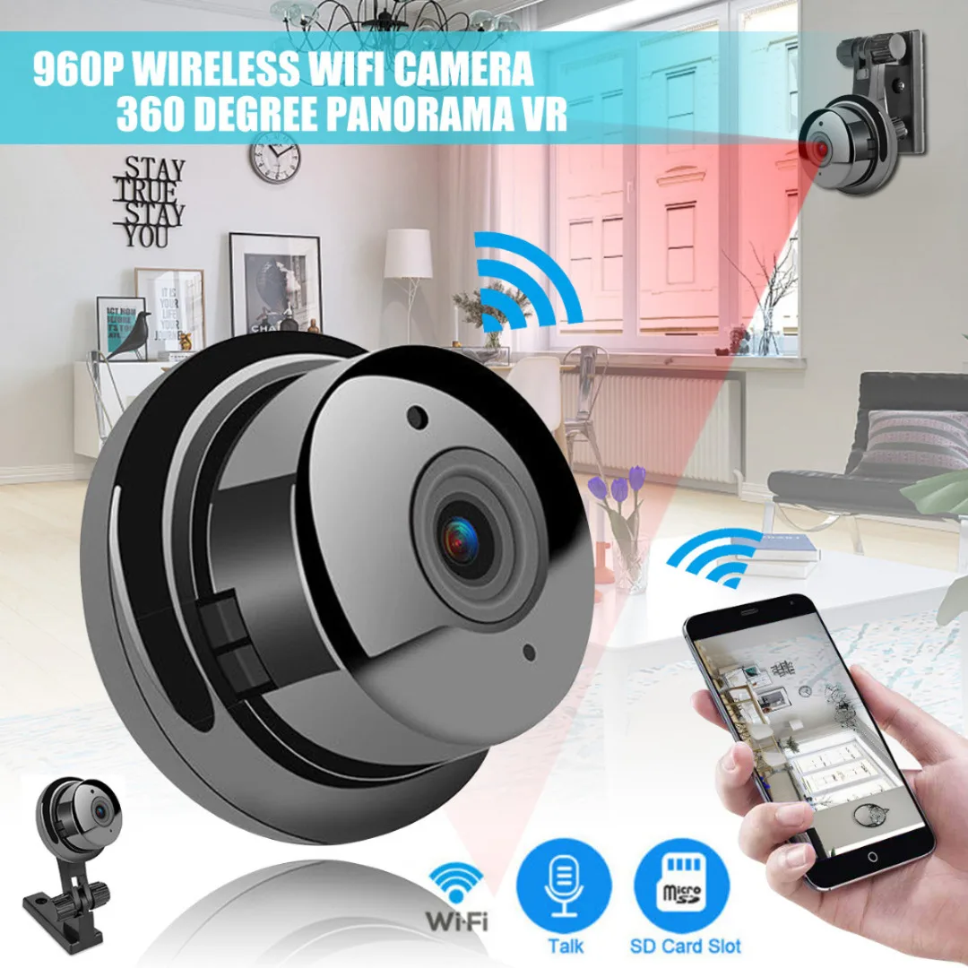 Профессиональная беспроводная Wi Fi Мини Full HD 1080P камера для домашней безопасности