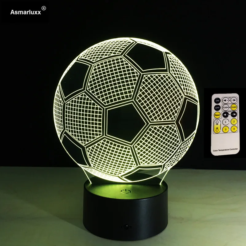 3D Иллюзия Футбол дистанционного или сенсорный Управление светодиодный стол