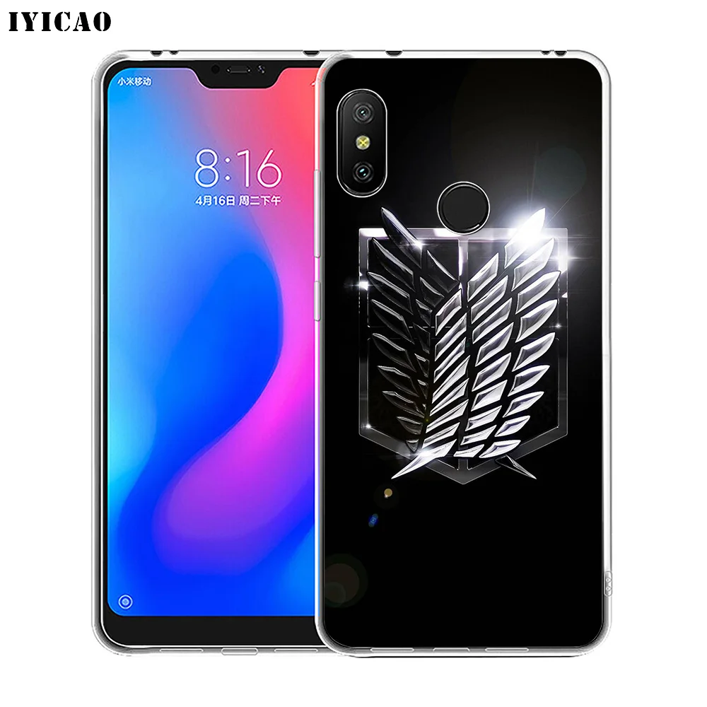 IYICAO Attack On Titan Logo Soft Silicone Phone Case for Xiaomi Redmi 4A 5A 6A Note 7 6 5 Pro Plus 4X Prime Cover | Мобильные