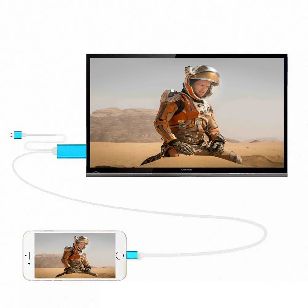Кабель HDMI Lightning кабель 1 4 В 1080P 3D для IPad Mini Air Apple 5 6 6S 7 Plus HD ЖК телевизор компьютерный