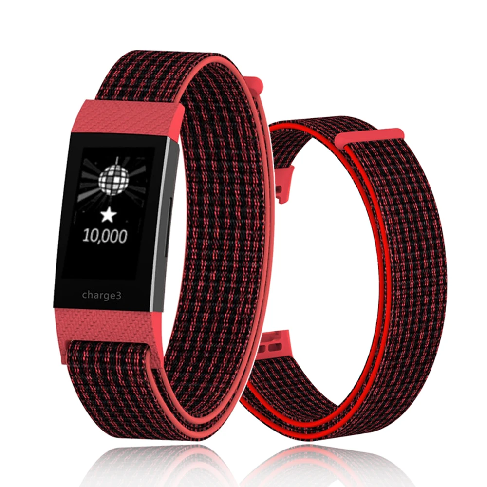 YUEDAER Магнитная нейлоновая петля для Fitbit Charge 3 ремешок спортивный сменный браслет наручных часов для Fitbit Charge3 Магнитный Браслет Ремни