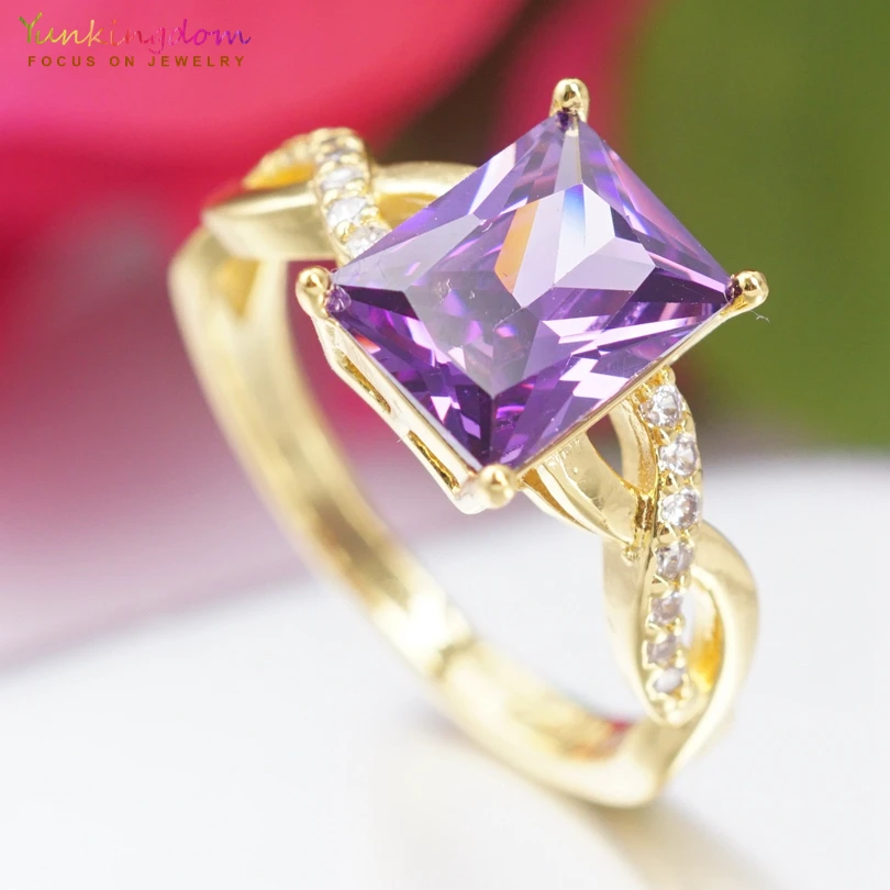 Женское Обручальное кольцо с фианитом 4 цвета|fashion jewelry ring|jewelry ringswedding rings |
