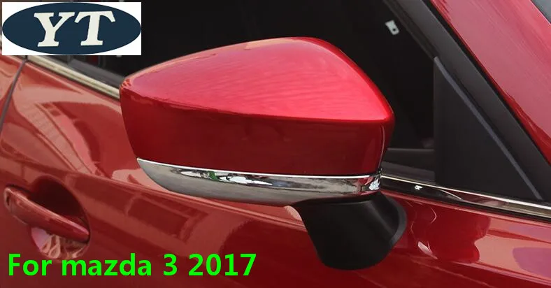 

Автомобильная зеркальная отделка для Mazda 3 2017,ABS chrome,2 шт./лот
