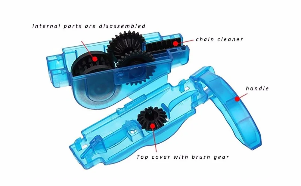 Очиститель цепи для велосипеда мальчика инструмент утолщенный ABS пластик