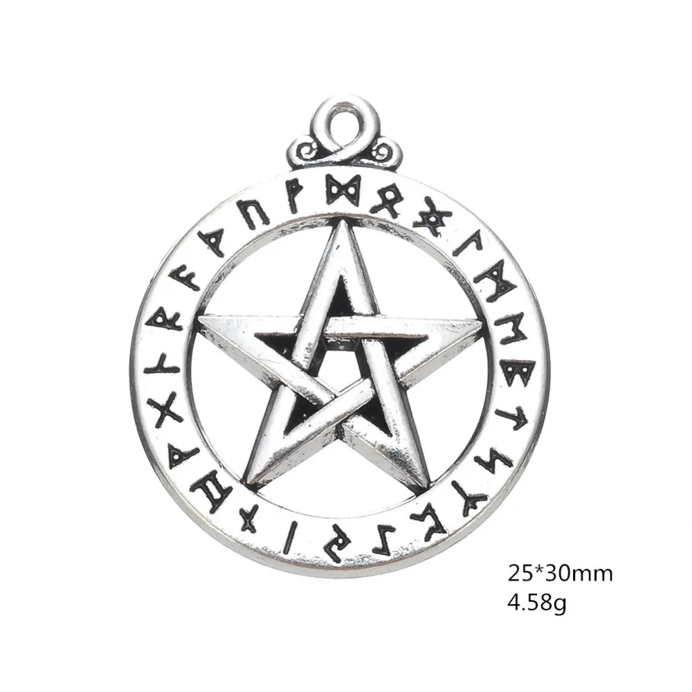 My Shape Rune Pentacle Pentagram Charms руны викингов металлический сплав цинка без использования