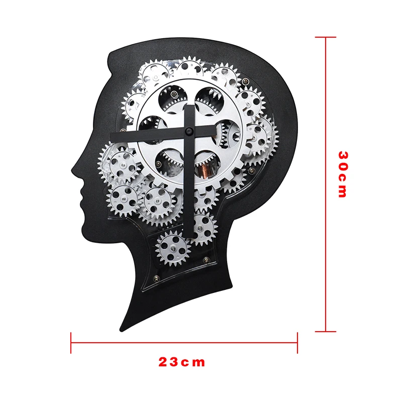 Brainstorming gear часы ABS+ металлические настенные часы кварцевый механизм индивидуальность креативный домашний декор настенные часы