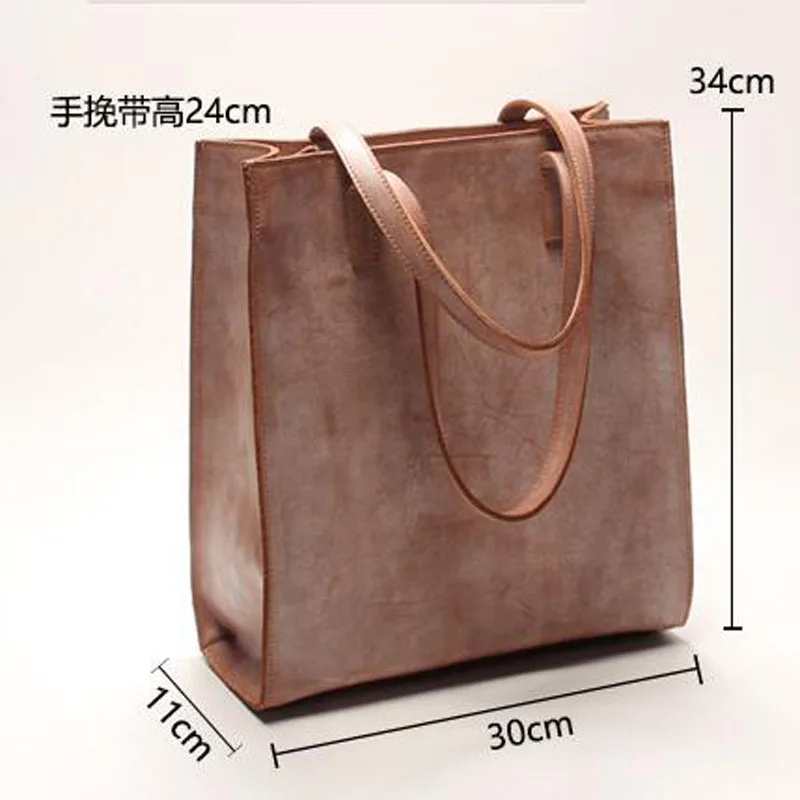 AETOO простой дизайн тумана Вощеная крафт-кожа сумка кожаная для винтажной кожаной