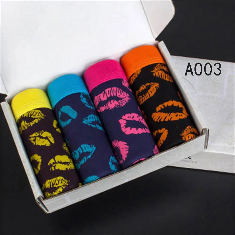 4pieces men's cotton plain underwear gift box four angle pure color pants wholesale | Мужская одежда