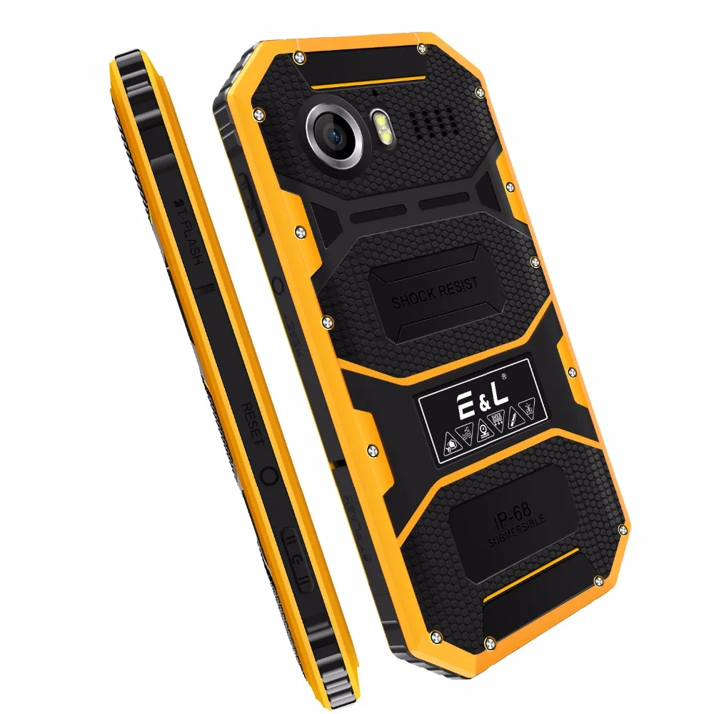 E &amp L W6 водонепроницаемый прочный смартфон Android 6 0 4 5 дюймов MTK6735 четырехъядерный 1