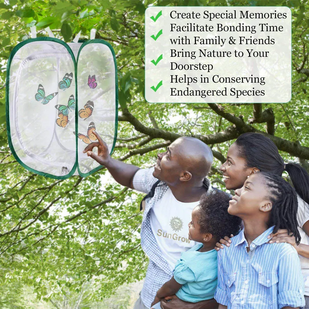 Складной чехол с бабочкой 1 шт. складная клетка насекомыми и бабочками для