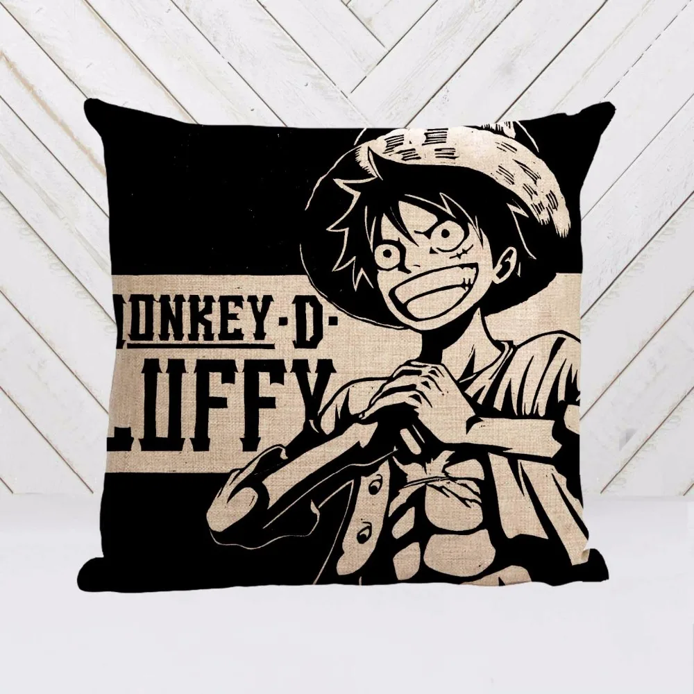 Лидер продаж популярный Аниме ONE PIECE luffy ace Зоро стиль хороший пледы квадратная наволочка креативный индивидуальный уникальный наволочка