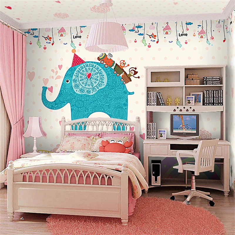 3D обои для детской комнаты бесшовные большие и спальни клейкие площадки |