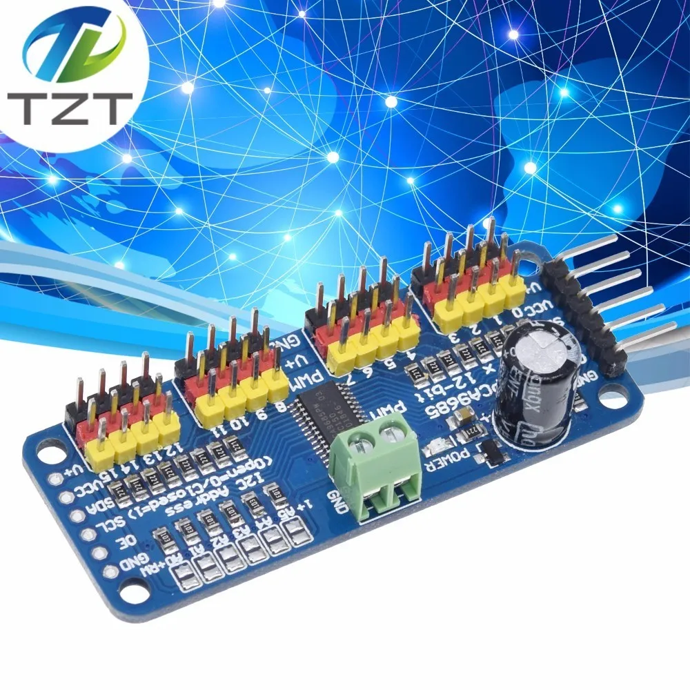 Завеса 16 канальный 12 битная ШИМ сервопривод I2C интерфейс PCA9685 для Arduino Raspberry Pi DIY Servo