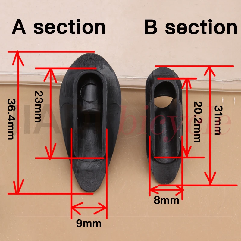MUQZI 10PCS Bicycle Frame Embedded Brake Shifter Line Pipe Cable Tube Buckle Fixed Device Cycling Single Hole Wire Tube Clamp