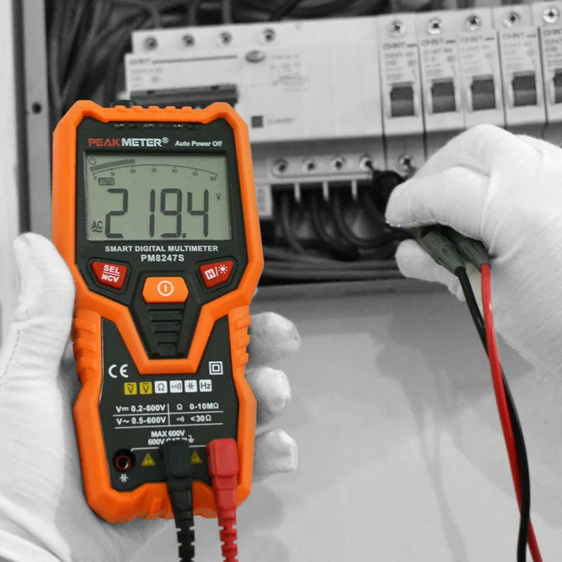 PEAKMETER PM8248S Цифровой мультиметр зажим для мультиметров измеритель емкости тестер