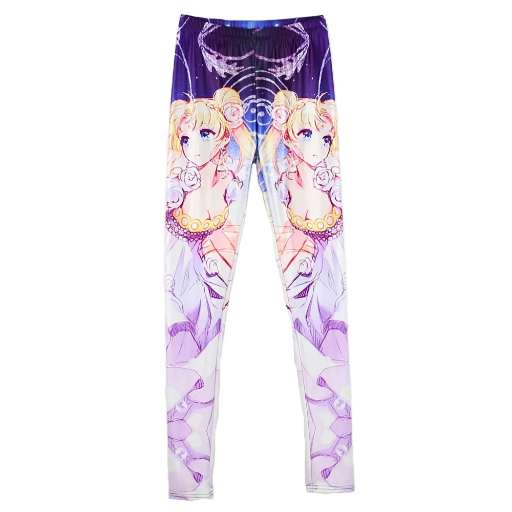 Эластичные повседневные штаны женские леггинсы с 3D Цифровым принтом серий