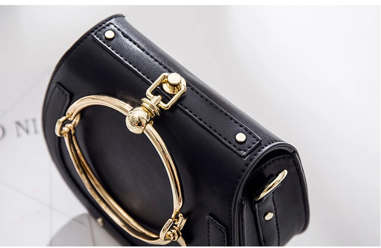 Bolsos Mujer Специальное предложение Женские сумки круглые металлические кольца сумка-мессенджер через плечо телефон кошелек крест тела Дамы Роскошные