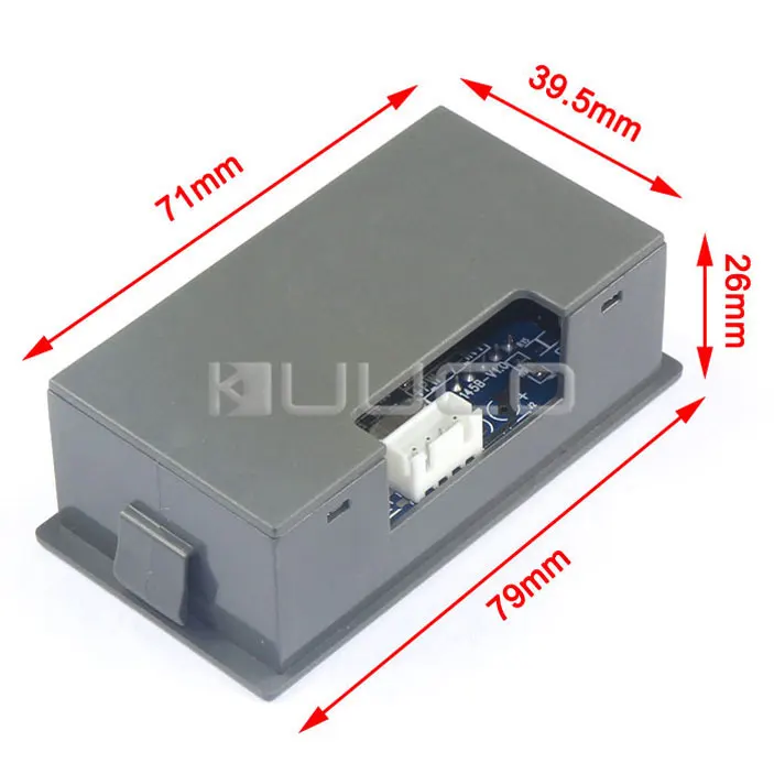Цифровой Амперметр +/-0 ~ 50A измеритель тока красный светодиодный амперметр