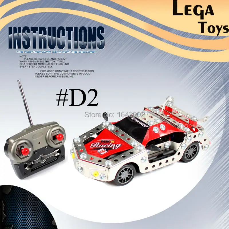 4CH Радиоуправляемый автомобиль металлический сборный мини скоростной гоночный