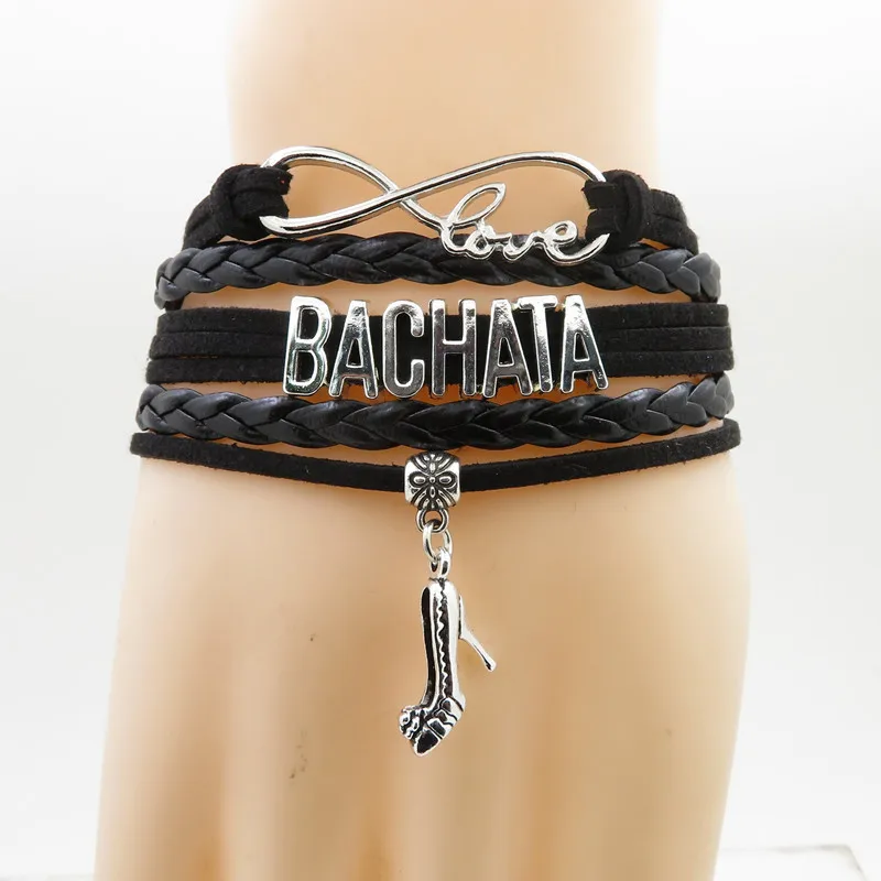 Очаровательный браслет для танцовщицы Бачата подарок любовь высокая подвеска