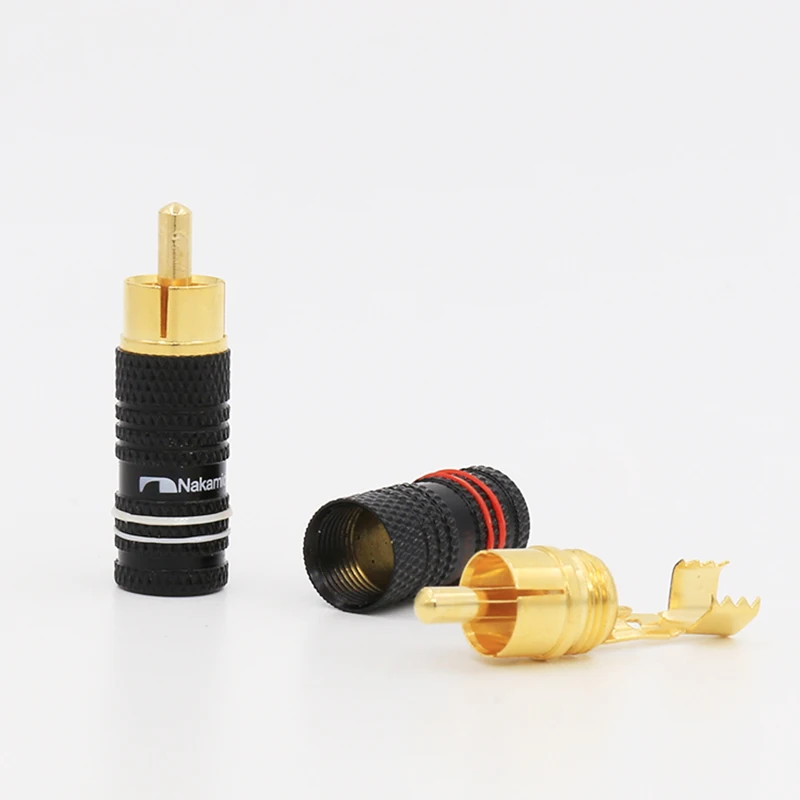VR006G Высокое качество 24 K позолоченный Hi-End RCA аудио разъем для динамиков
