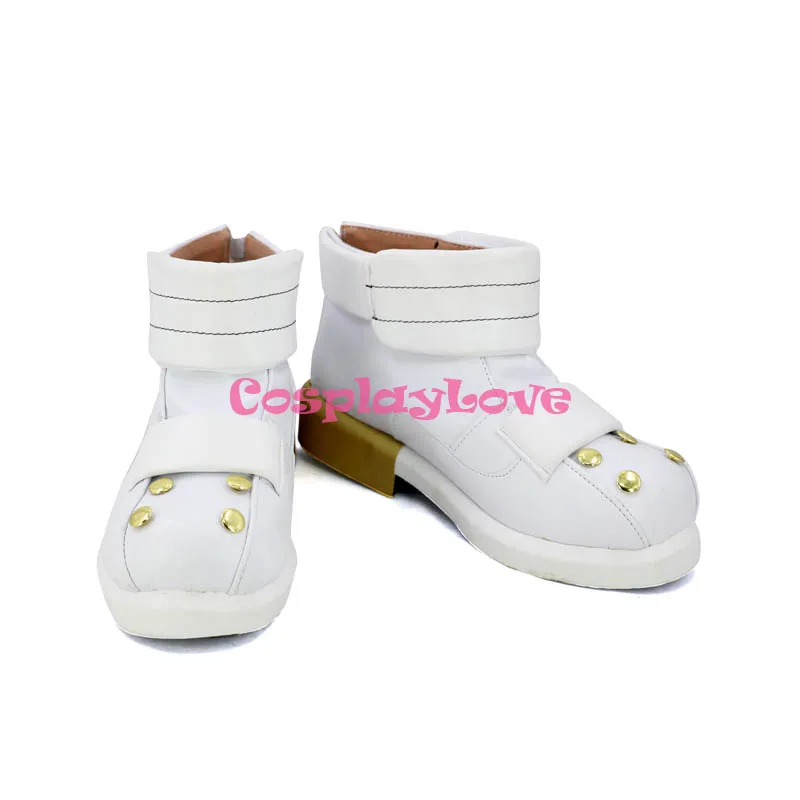 Обувь для косплея белые сапоги новинка изготовленные на заказ Хэллоуина