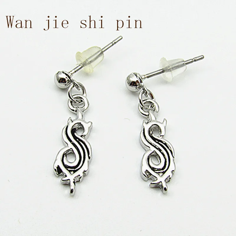 Серьги рок-группы для мужчин и женщин из белого сплава | Украшения аксессуары