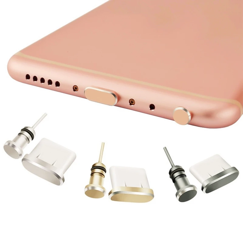 Металлическая пыль Plug Аксессуары для телефонов зарядный разъем для наушников Jack 3,5 Для Huawei VIVO Oppo type C для IPhone X 8 7 Plus 6