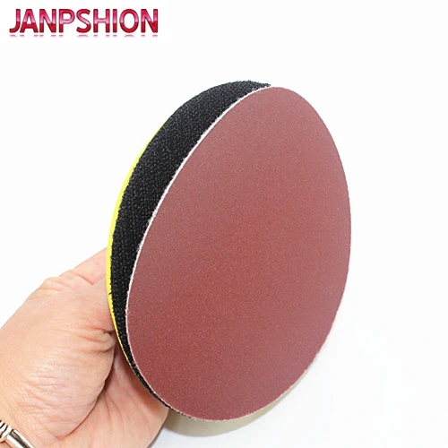 JANPSHION 40pc наждачная бумага для шлифовальной Красной круглой бумаги 6 &quot150 мм Grits