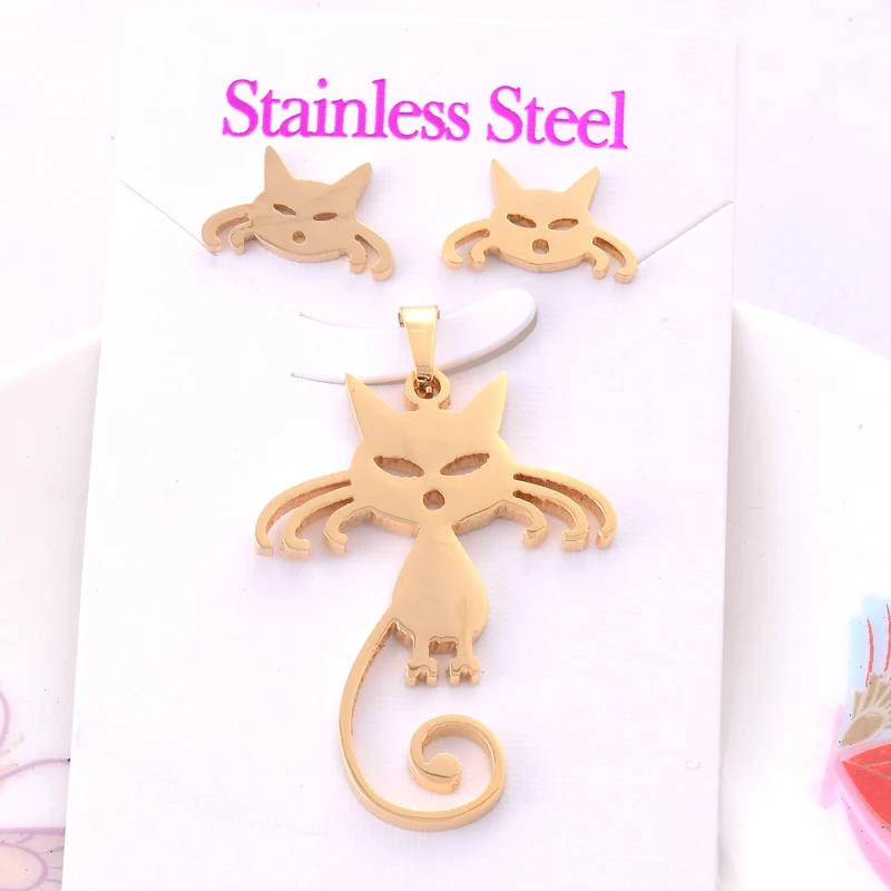 Женский ювелирный комплект из колье и серёг нержавеющей стали|chain part|chain stichchain iphone