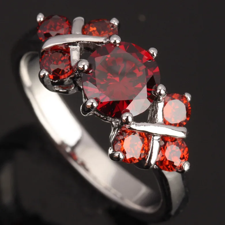 Шелковистые круглые драгоценные камни красный гранат солитер ювелирные изделия