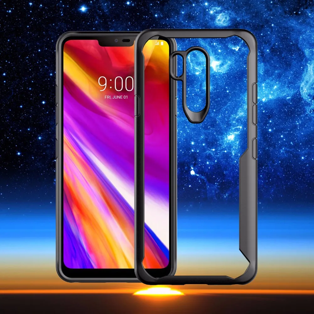 VBNM чехол для LG G7 ThinQ случаях Ударопрочный силиконовый телефона прозрачная задняя