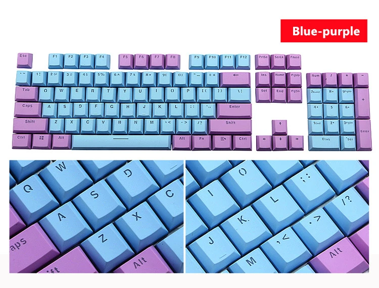 DIY геймерские игровые колпачки для клавиш 104 стандартная механическая клавиатура умная комбинация двухцветная клавиатура