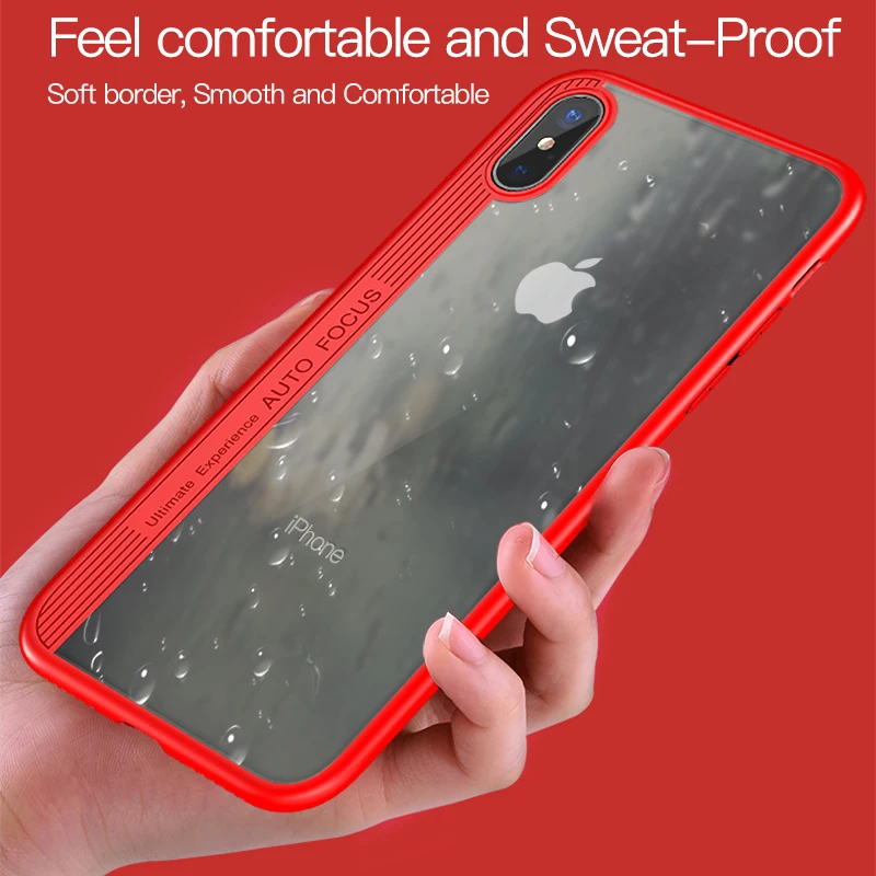 TOTU Transparent Phone Case For iPhone X 10 Coque Ultra Thin Slim Crystal Clear Full Protective Back Cover Capinha |