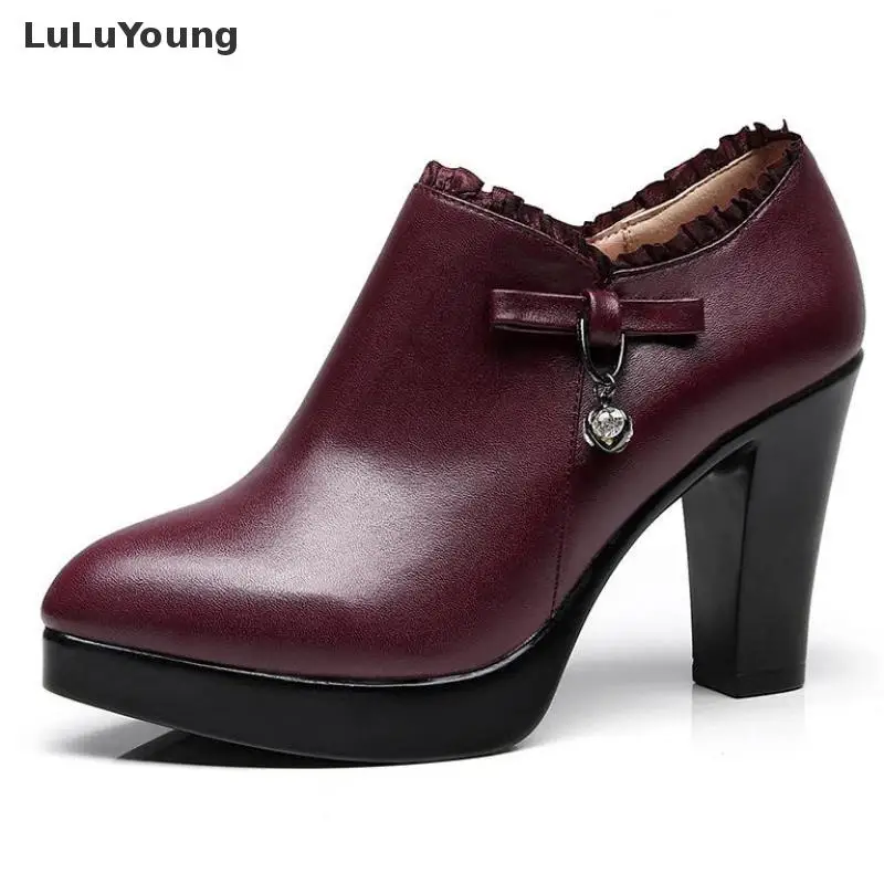 

Women Shoes High Heel Point Toe Ankle Boots Fashion Lady Dress Shoes Sy-2858