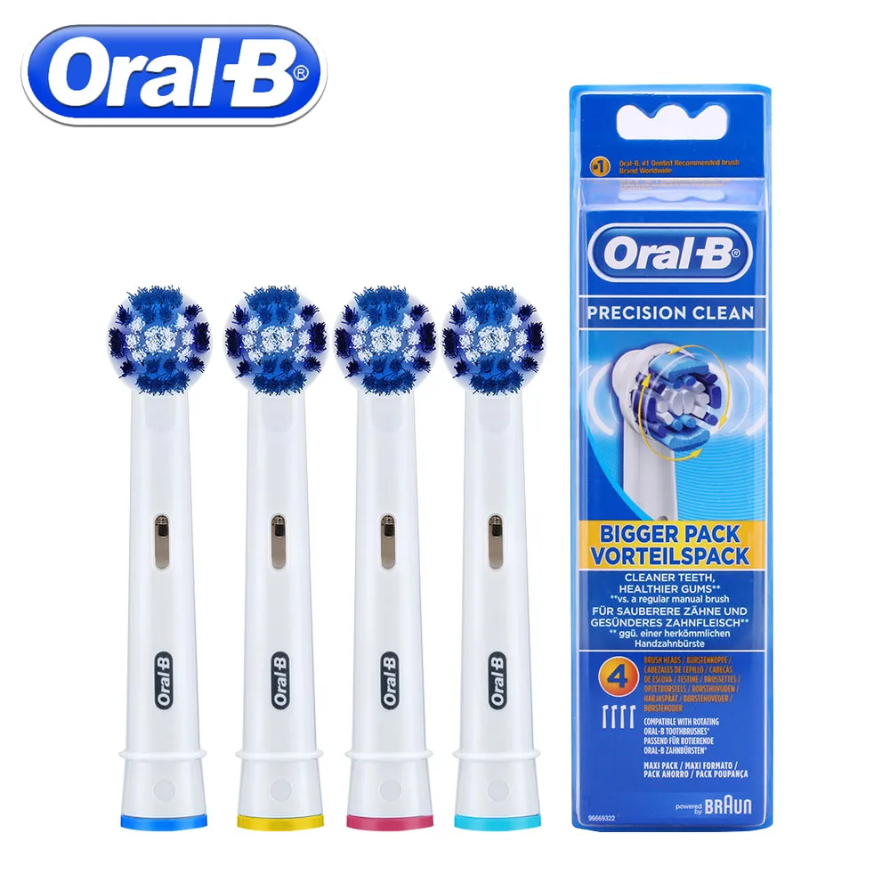 Электрическая зубная щетка Oral B для 4 шт. точная вращающаяся чувствительная