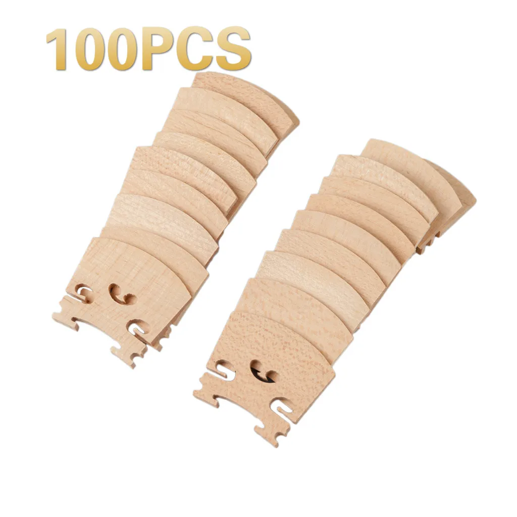 

100PCS Violin 1/8 Bridge Maple Wood Replacement For 1/8 Violin Accessories& Part New Set