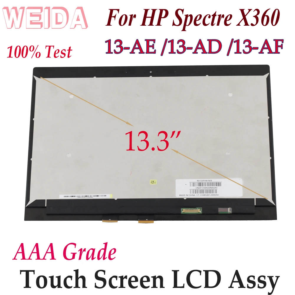  - WEIDA  HP Spectre X360 13-AE 13-AD 13-AF,    -   13, 3  13 AE 13 AD AF