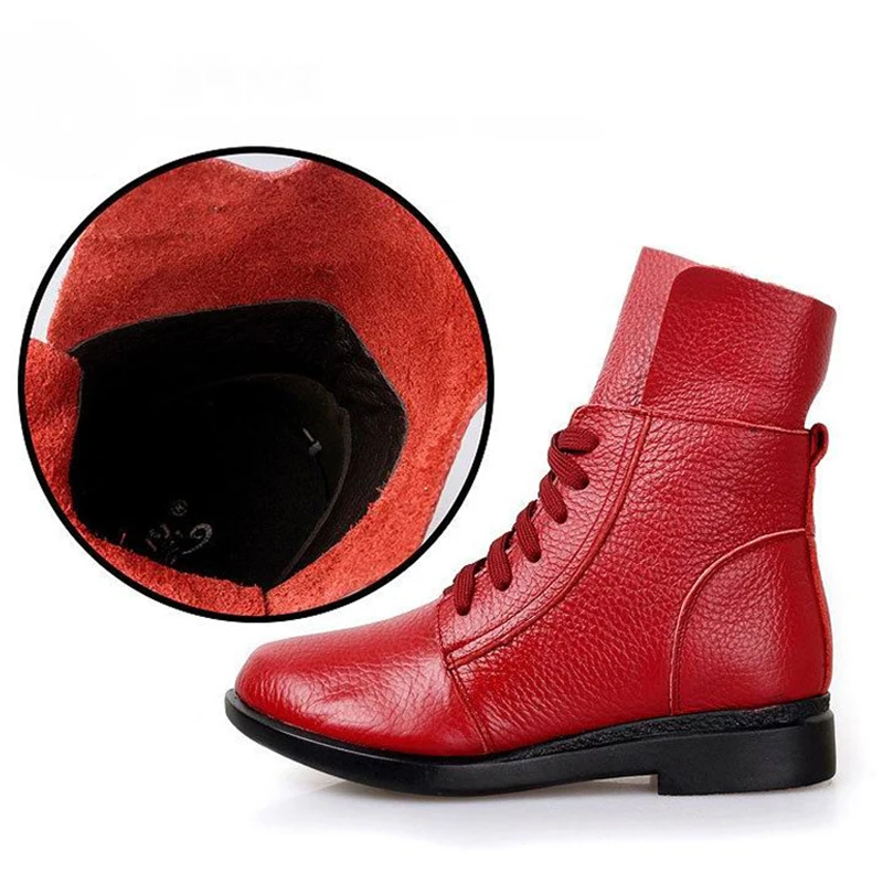 TIMETANG 2018 винтажная модная женская обувь из натуральной кожи Женские ботильоны