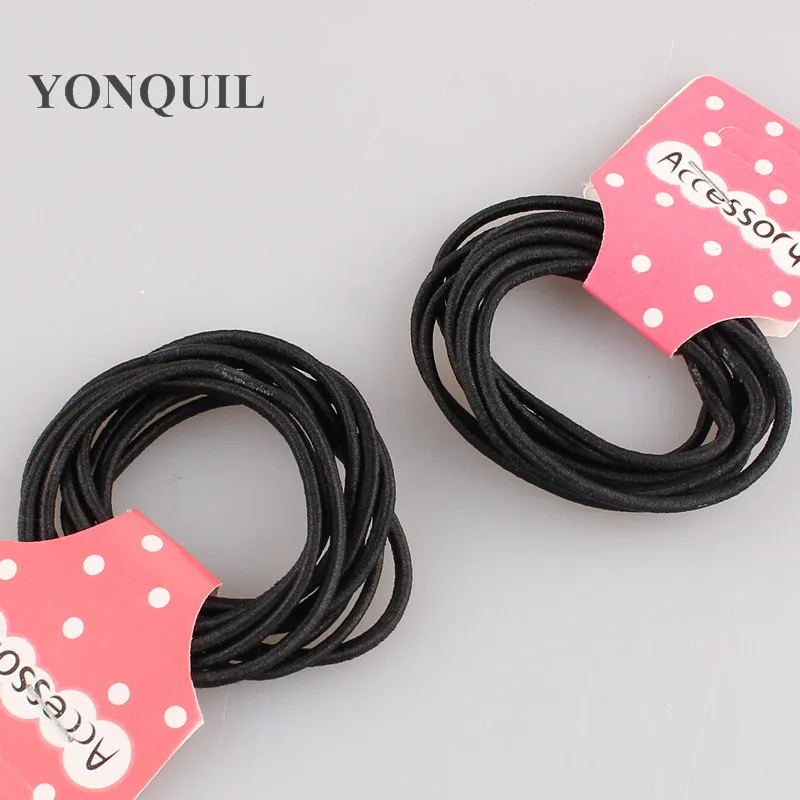 

100Pcs/Set Black Elastic Hairbands For Girls Fashion Women Scrunchie Gum For Hair Accessories Elastic Hair Bands Trade Price