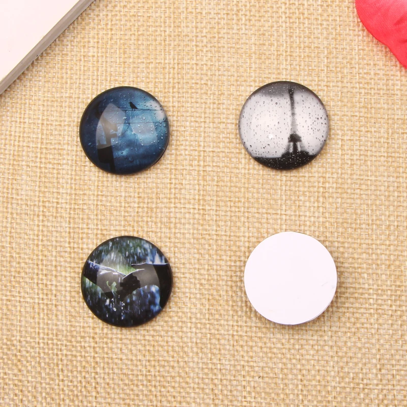 Круглые серьги reidgaller 10 мм 12 14 18 20 25 мм|glass cabochon 10mm|glass cabochondiy earrings |
